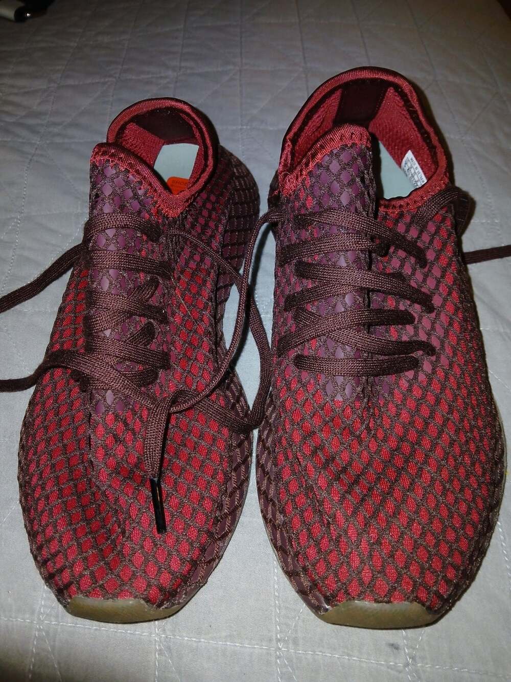 Adidas Deerupt Runner Maroon Sneakers Women's Size 6
